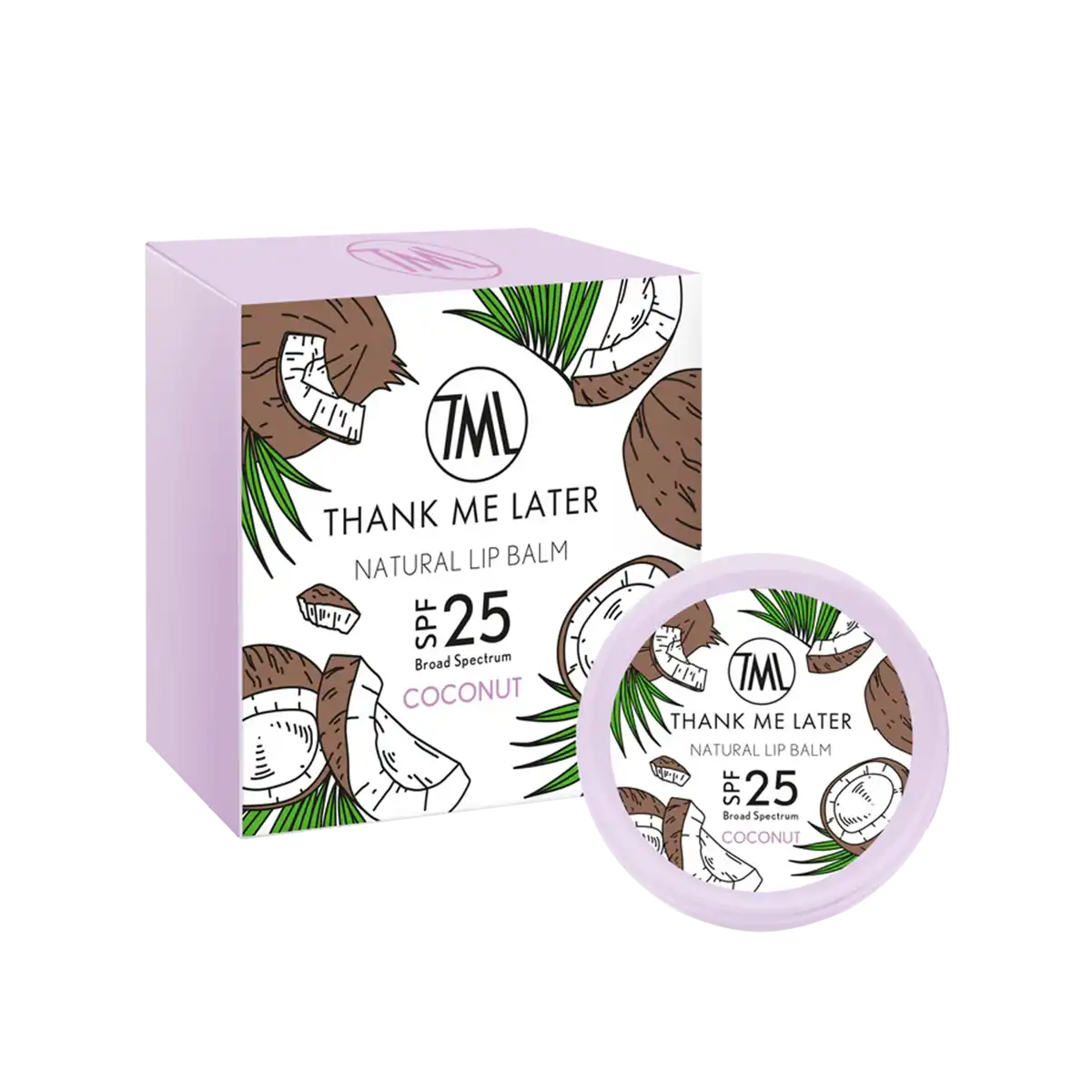 Natural Lip Balm Coconut van Thank me later bij YOURSKIN in Apeldoorn