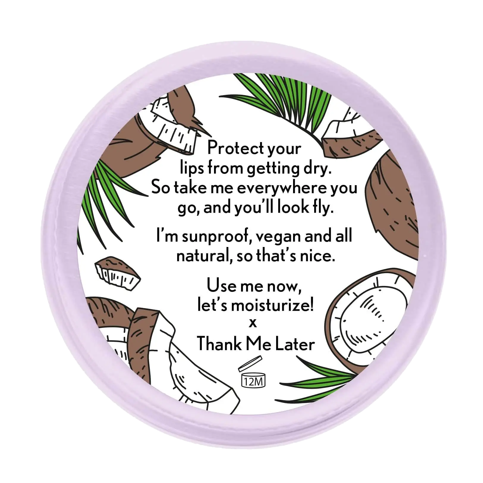 Natural Lip Balm Coconut van Thank me later bij YOURSKIN in Apeldoorn